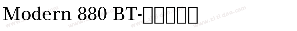 Modern 880 BT字体转换